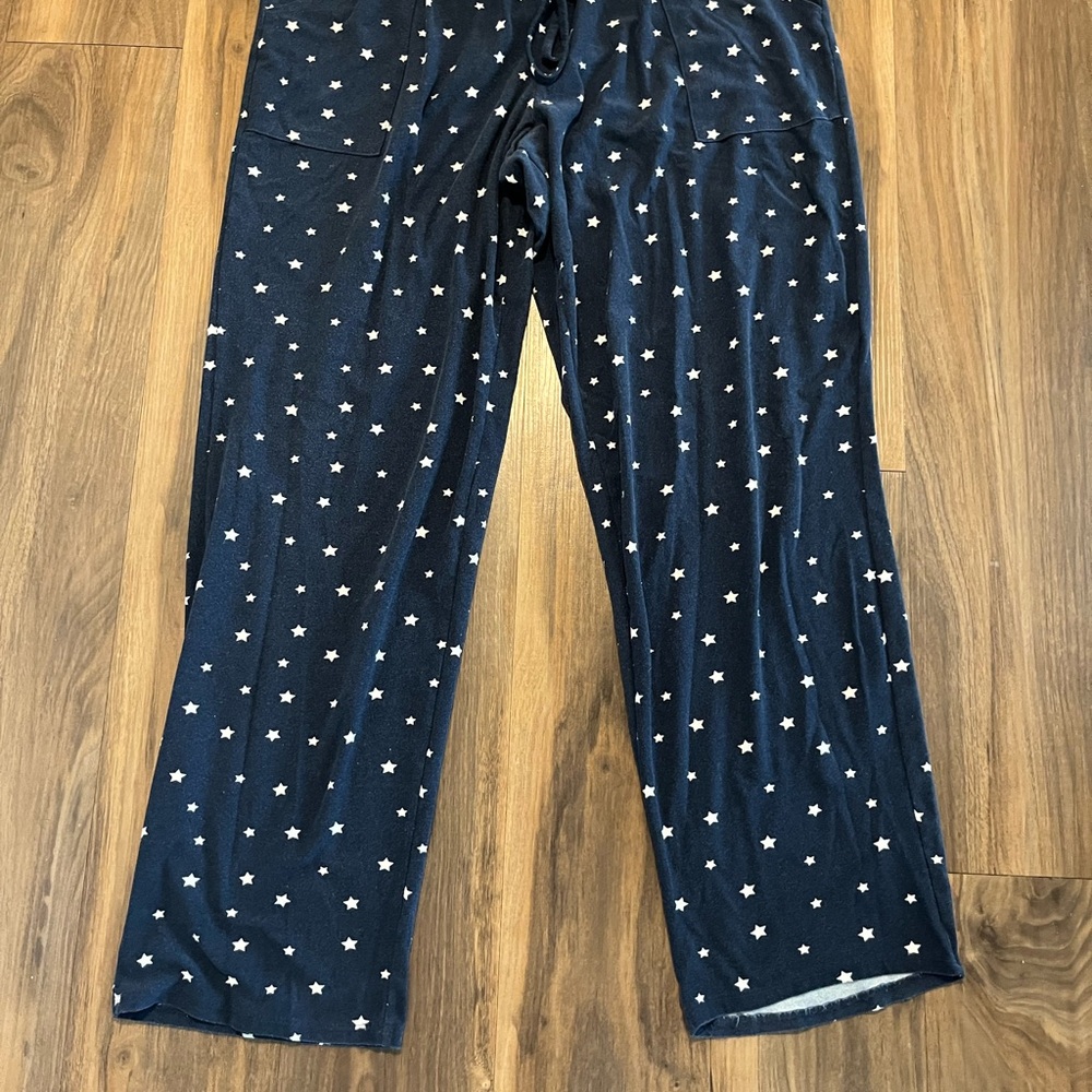Navy Star Print Lounge Pants